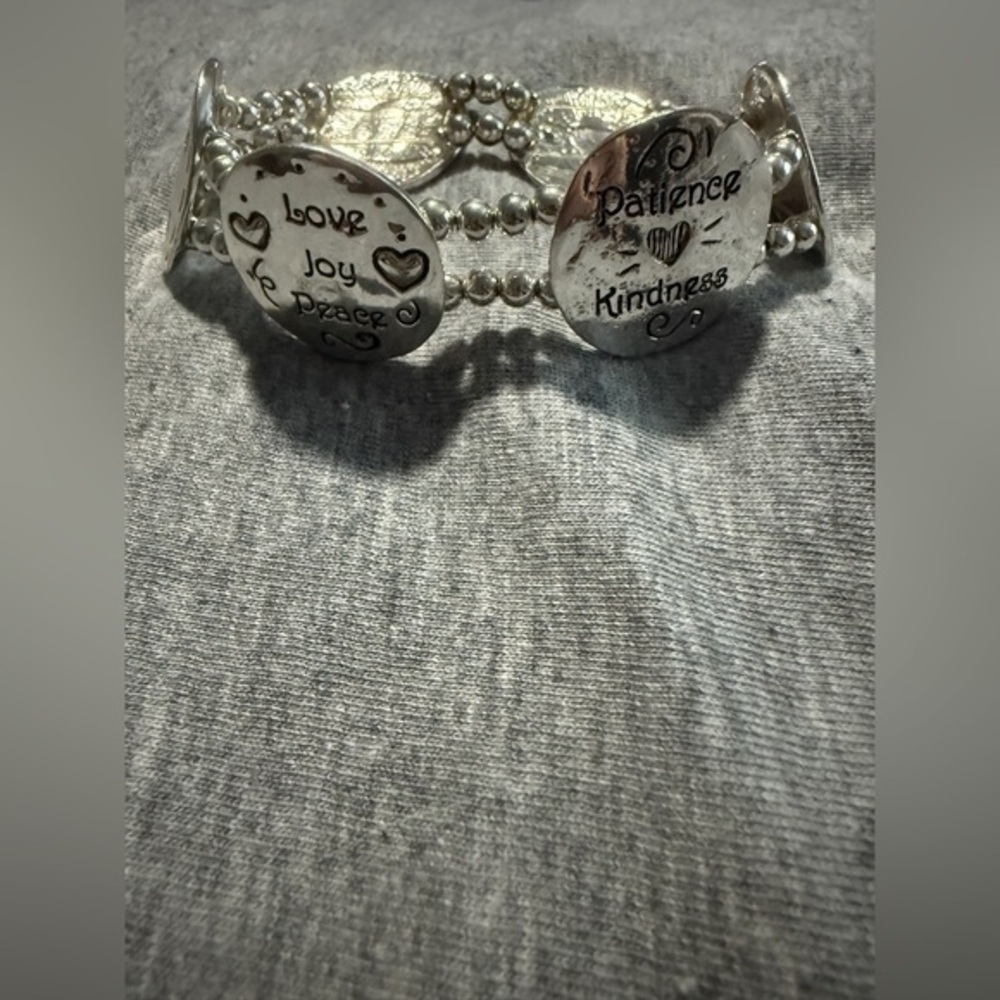 Silver Inspirational Bracelet